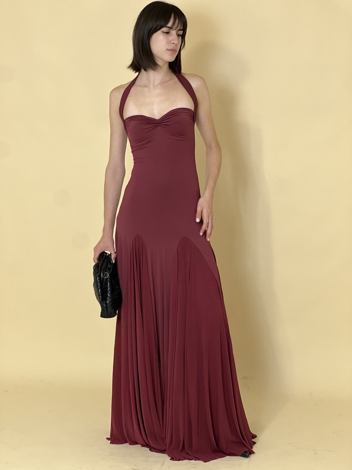 Abito Reverie Bordeaux - Miss Rosier Cherie Boutique MC Abito Reverie Bordeaux - Miss Rosier Cherie Boutique MC