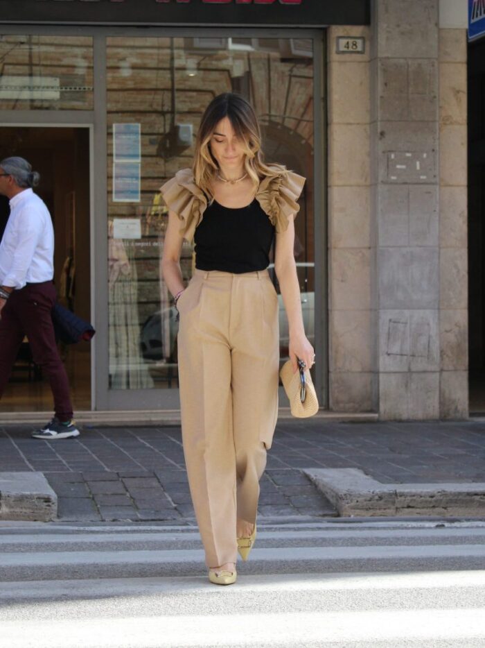 Palazzo trousers with pocket - Vicolo - Cherie Boutique