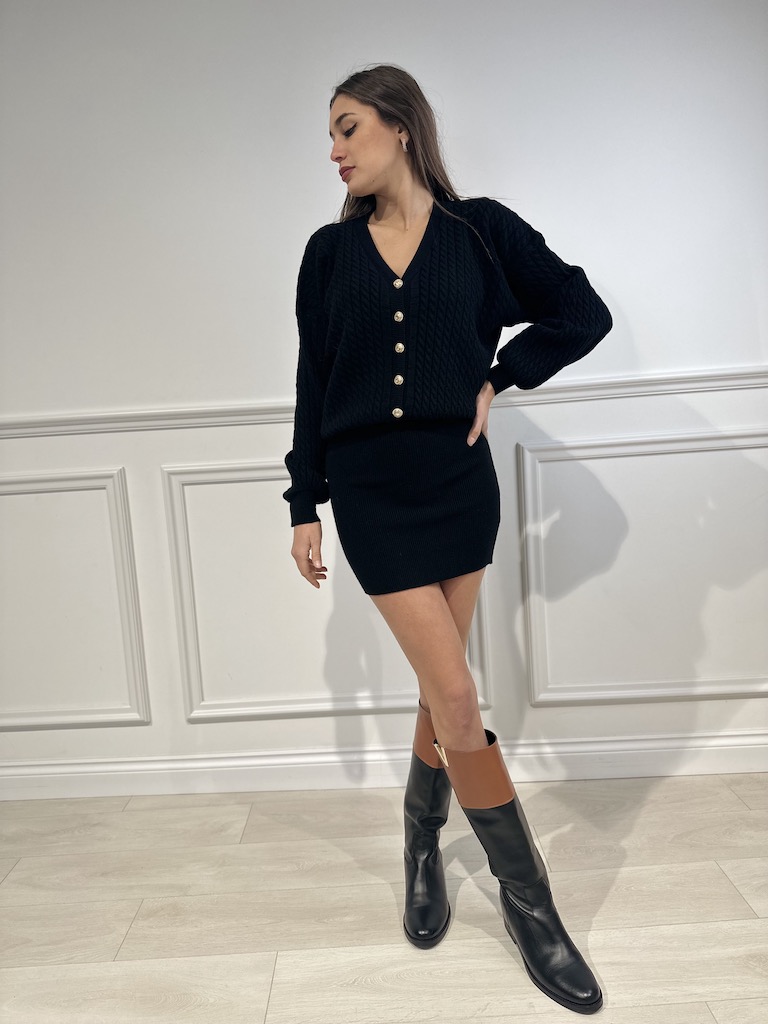 Abito in maglia con bottoncini - Vicolo - Cherie Boutique