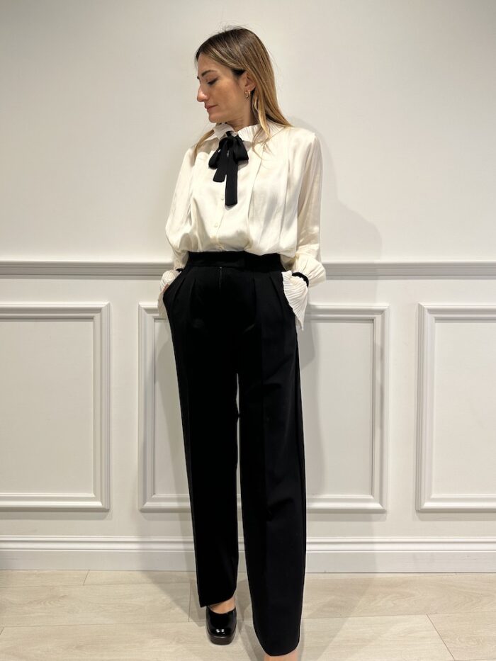 Palazzo trousers with pences Vicolo Cherie Boutique