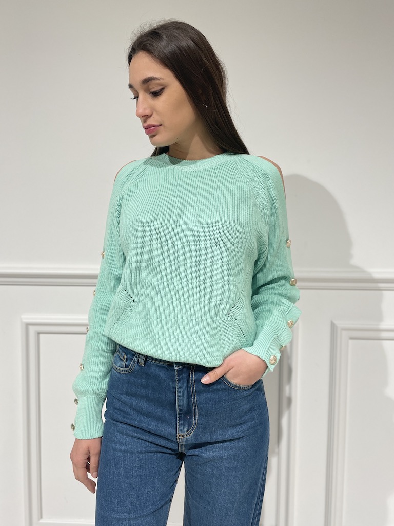 Abito in maglia con bottoncini - Vicolo - Cherie Boutique